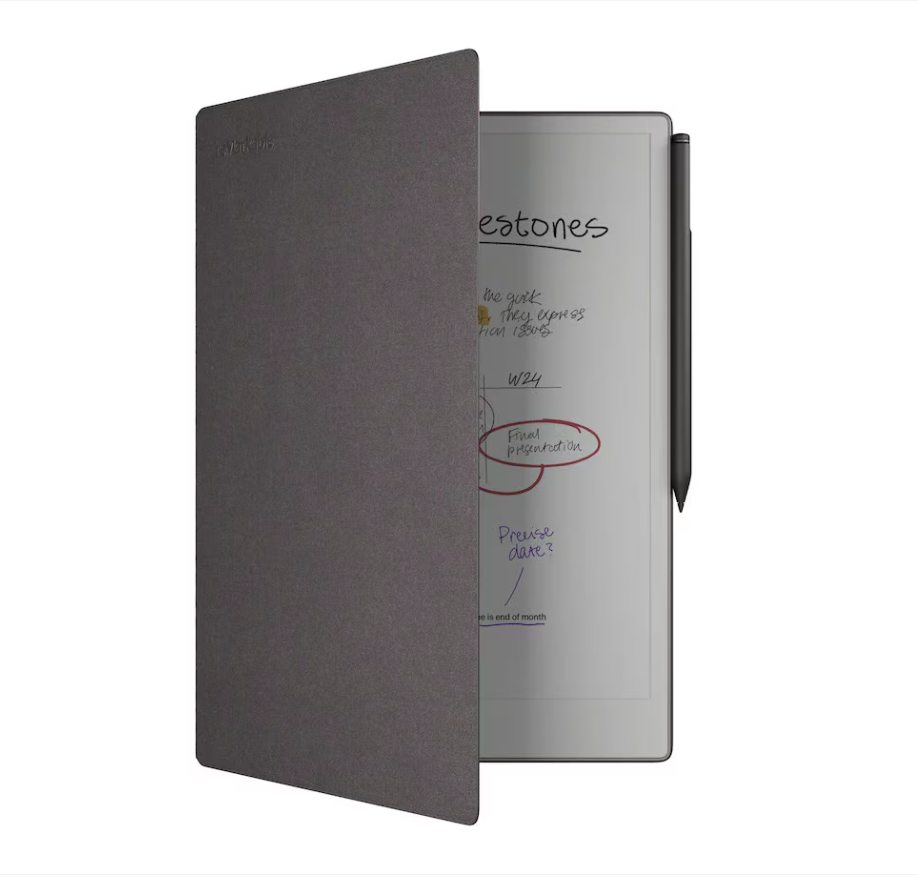 ReMarkable Paper Pro Tablet Gray (ReMarkable Paper Pro Tablet- Marker Plus Black + Book Folio Mosaic Weave Basalt)