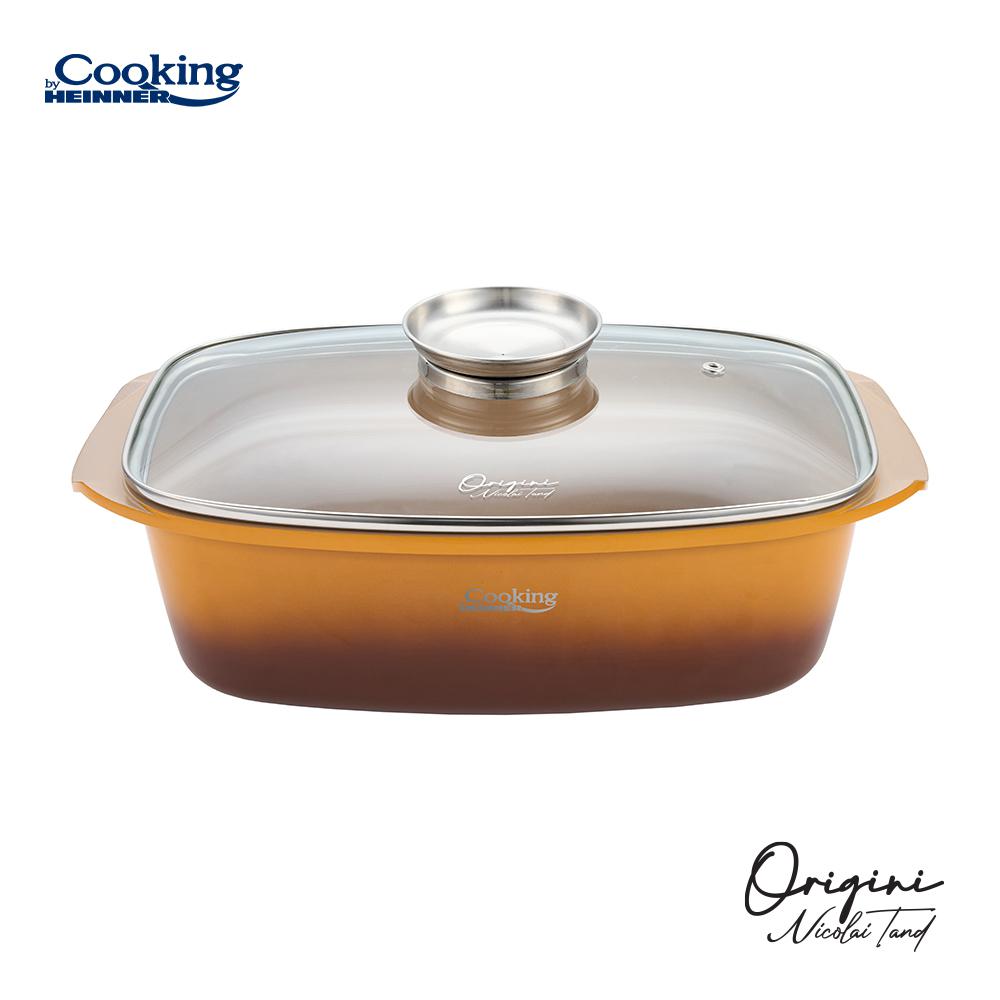 Tava Roaster 39X22.5X11CM, Nicolai Tand (tava Roaster din Aluminiu Turnat + Capac 39 X 22.5 X 11 CM)