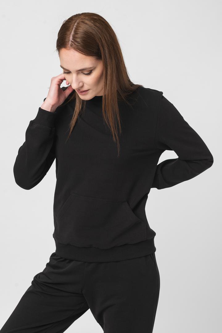 Pegas BLUZA COTON CASUAL FEMEI BLACK-L