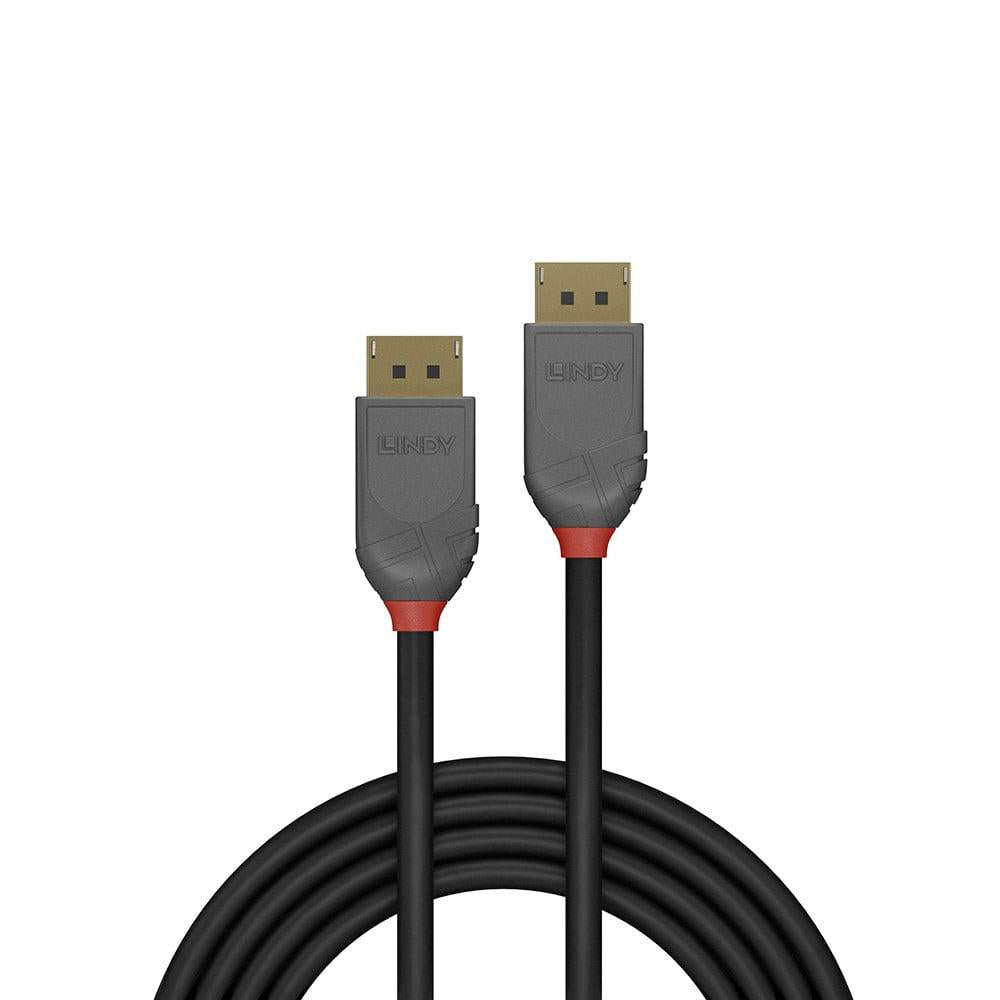 Cablu Lindy 1m DisplayPort 1.4, Anthra
