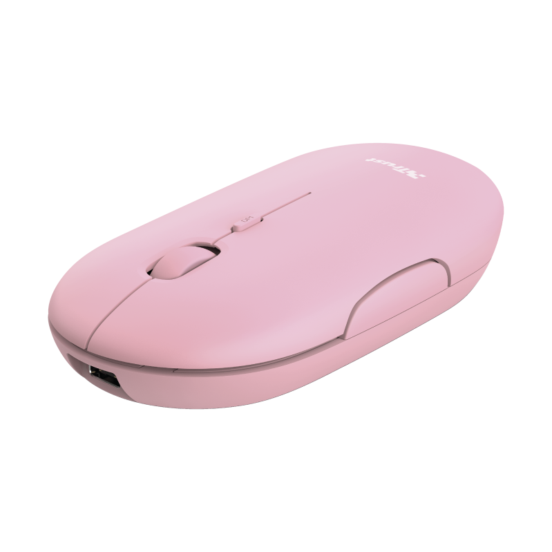 Mouse Trust Puck 1600 DPI, roz