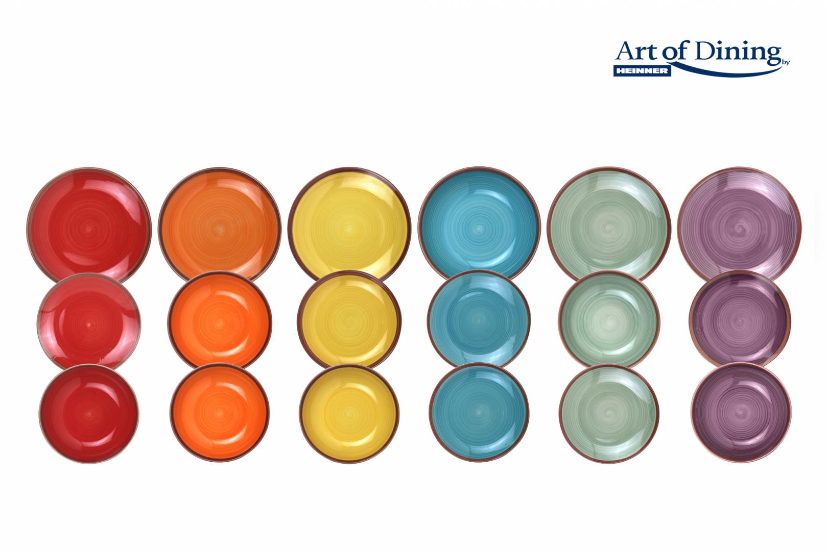 Heinner SERVICIU  MASA CERAMICA 18PCS, AQUARELLE