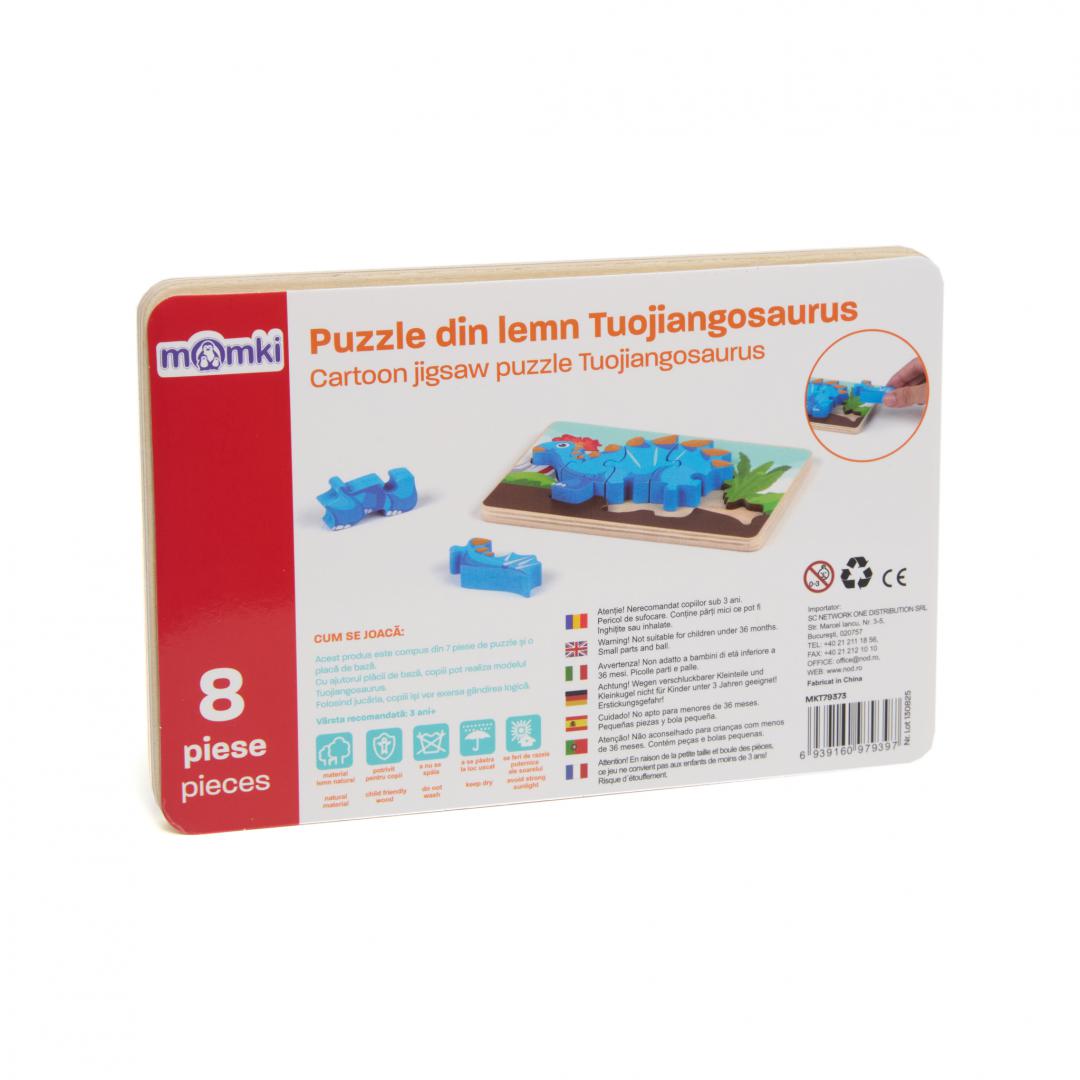 MomKi PUZZLE DIN LEMN TUOJIANGOSAURUS, 8 PIESE