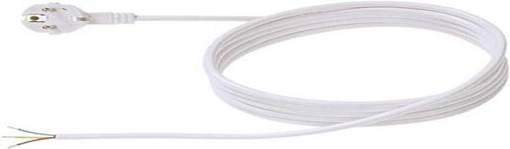Bachmann Cordon alimentare H05VV-F 3G1, 3m, Alb