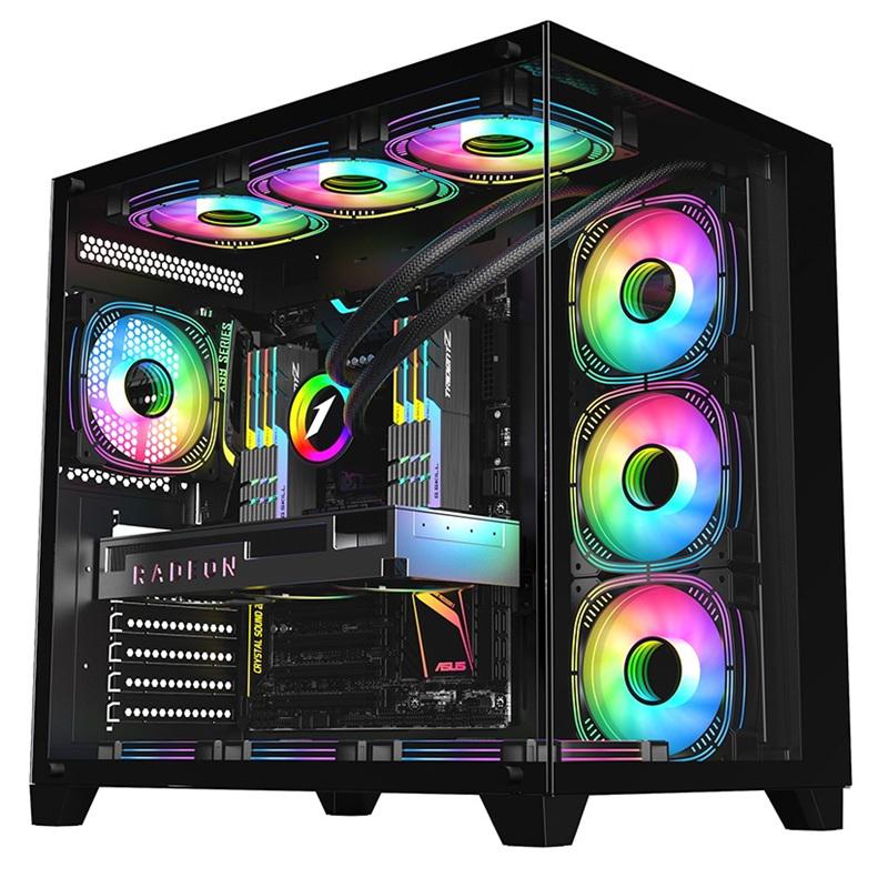 Carcasa 1STPLAYER Gaming MV8 Tp Black (Carcasa 1st Player MV8-TP-BK)