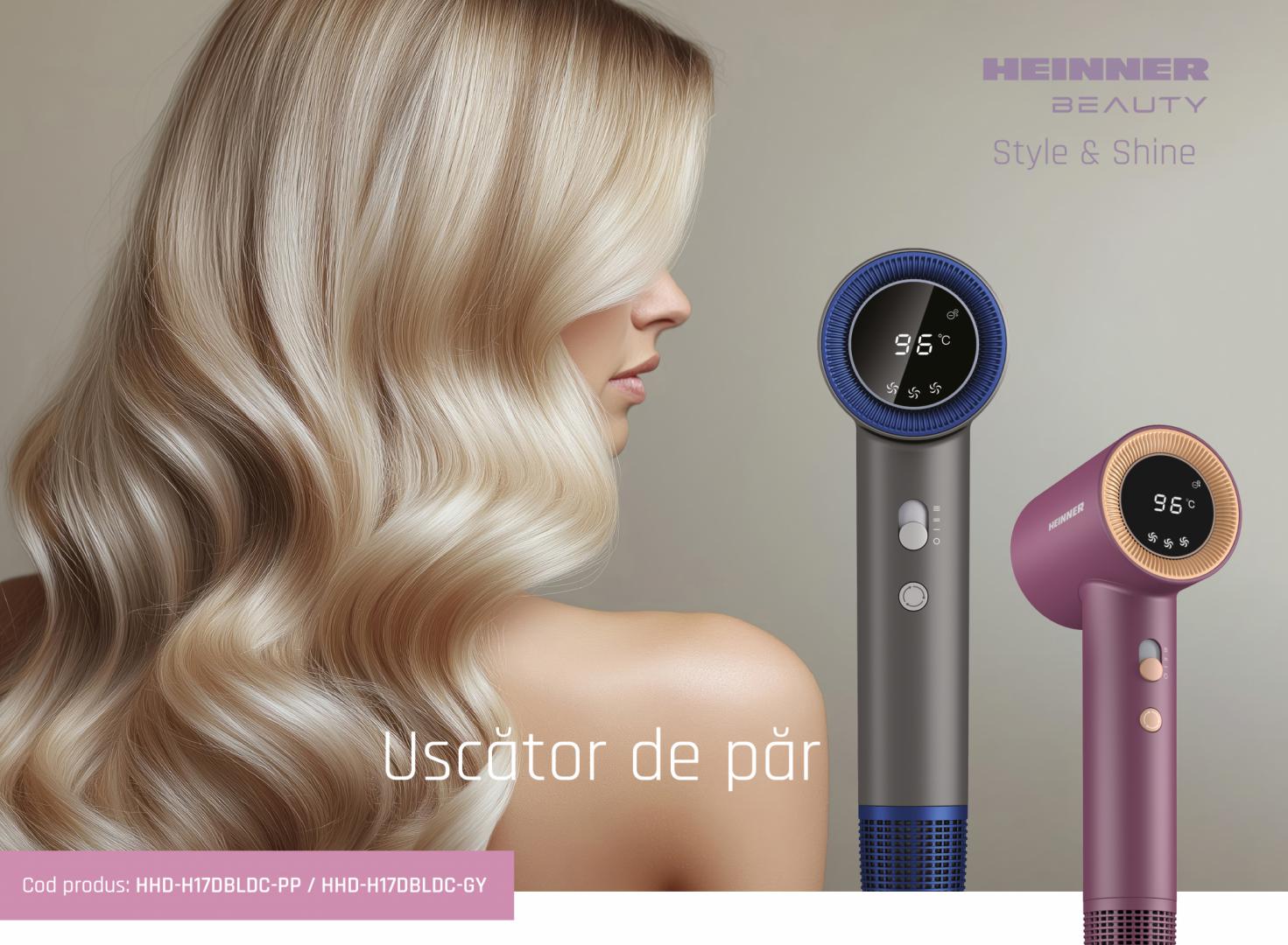 Uscator de Par Heinner HHD-H17DBLDC-GY (uscator de Par Profesional Heinner HHD-H17DBLDC-GY)