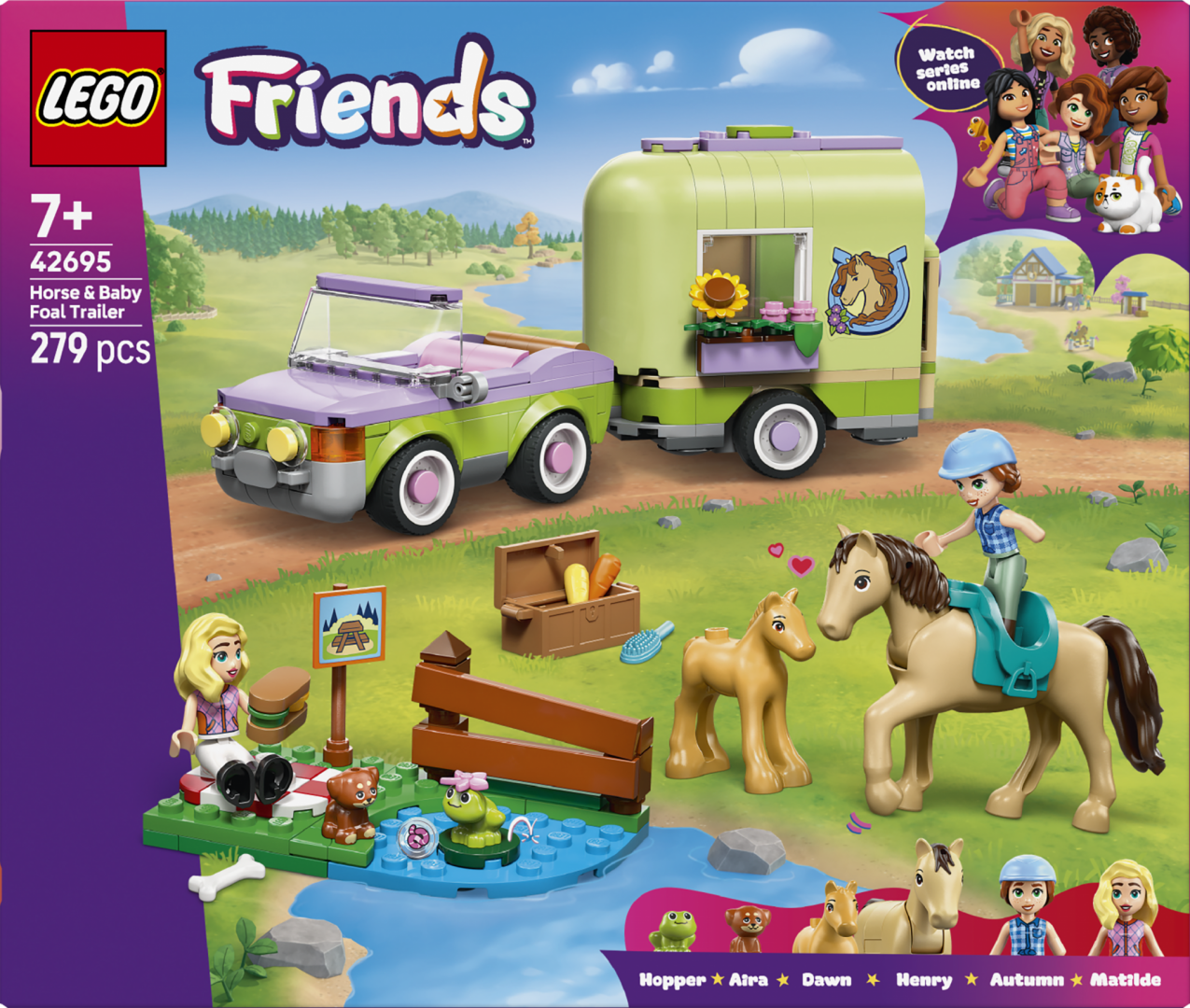 Remorca pentru Cal si Manz LEGO42695
