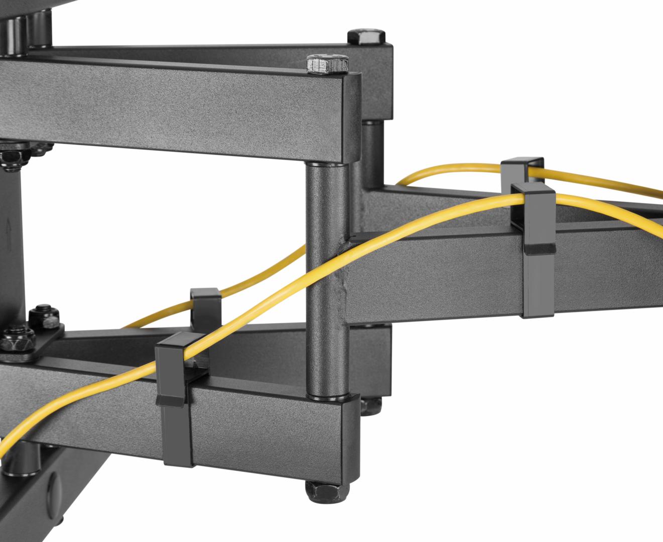 Suport TV de perete Serioux TV61-466, compatibilitate  dimensiune ecran: 37"-80", compatibilitate VESA: 200x200, 300x200, 400x200, 300x300, 400x300, 400x400, 600x400, greutate maximă suportata: 65kg, distanta fata de perete: 77~428mm, inclinare: +3°~-15°,