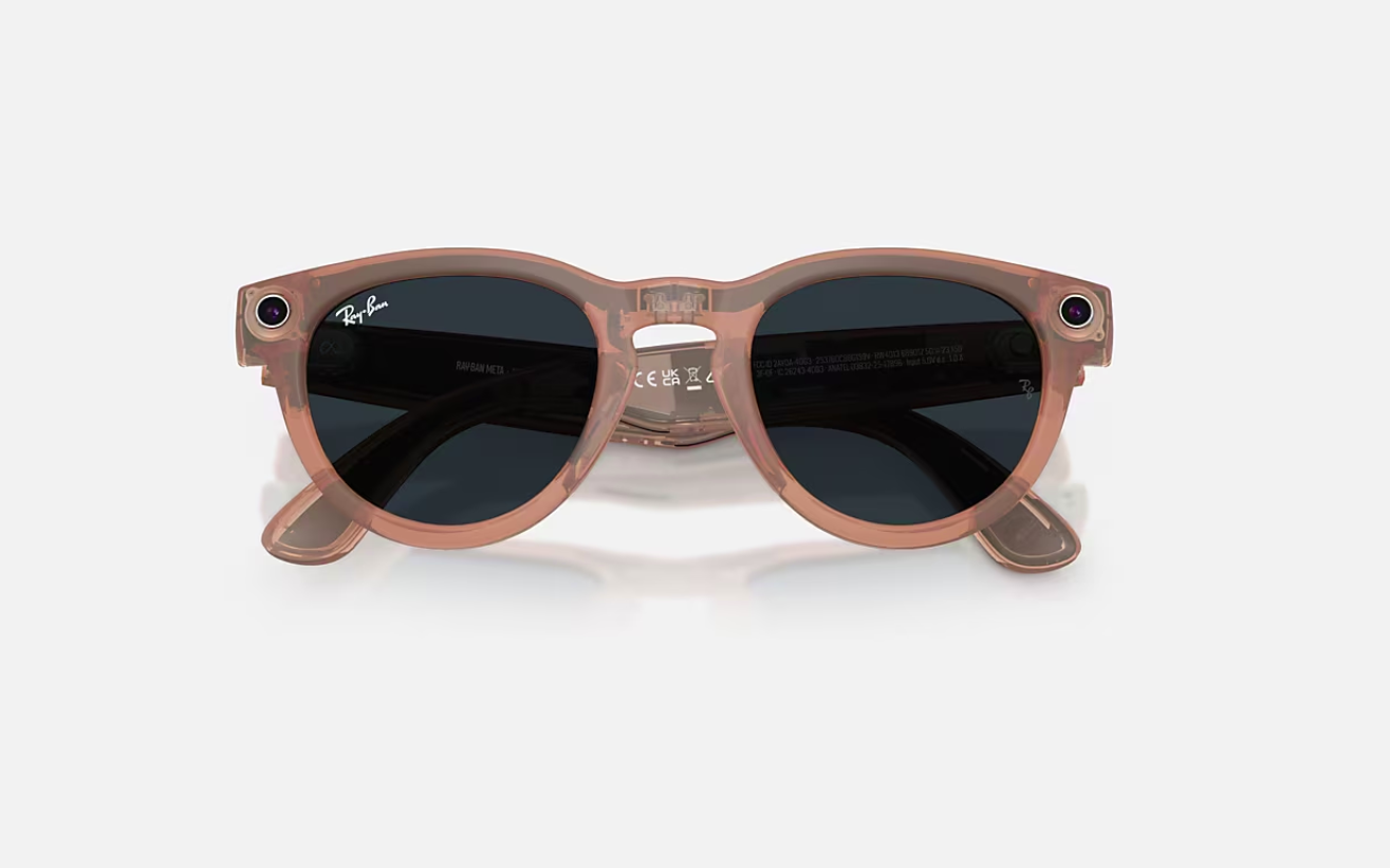 RayBan Meta  Matte Peach/Grey Trs Gen2 (Ray-Ban Meta Headliner Gen 2 AI Glasses Matte Peach/Grey Transitions RW4013...)