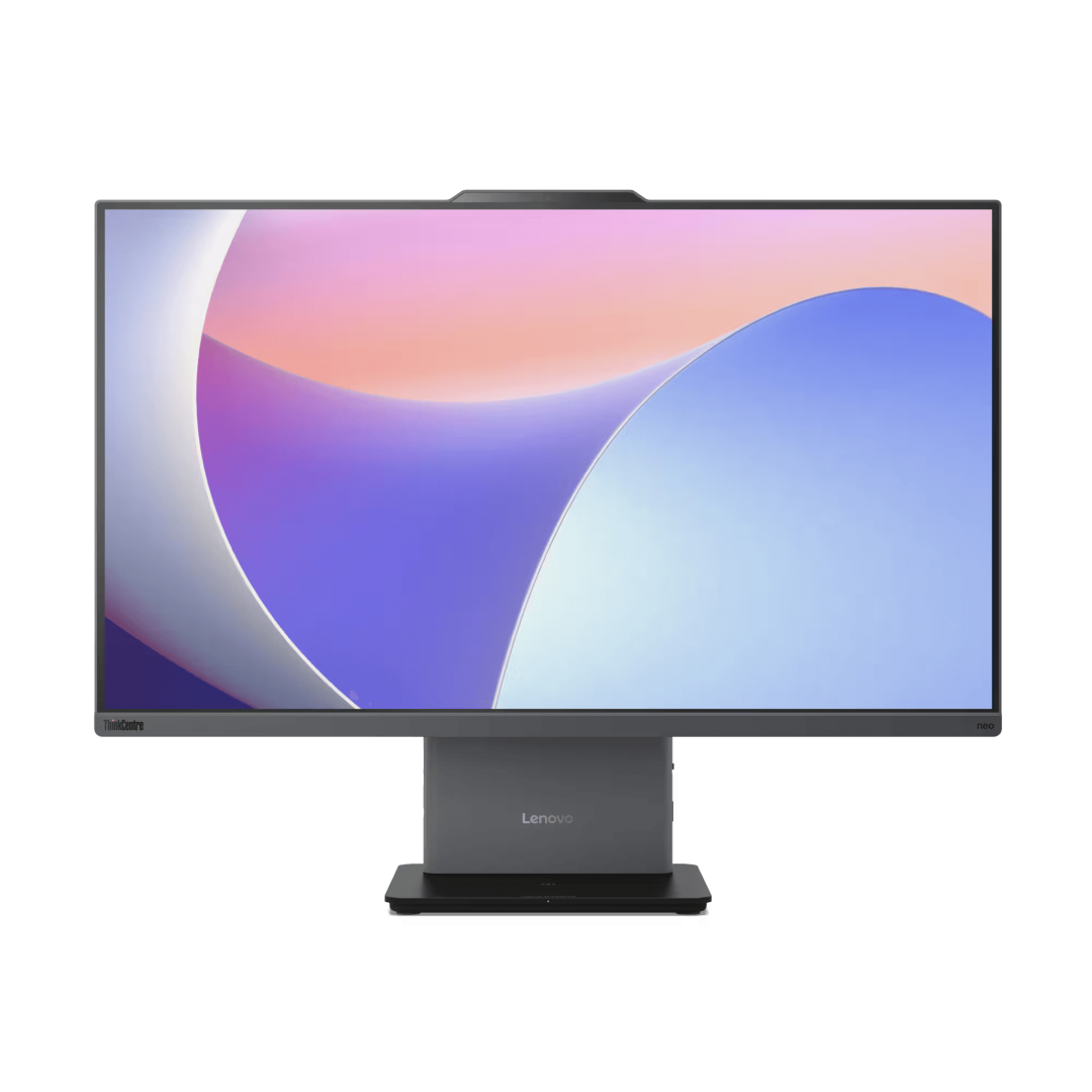 All-in-One Business Lenovo ThinkCentre neo 50a 24 Gen 5 cu procesor Intel Core 7 240H pana la 5.2GHz, 24 inch, Full HD, IPS, 16GB DDR5, 512GB M.2 NVMe SSD, Intel Graphics, FreeDos, Grey, 3 ani garantie