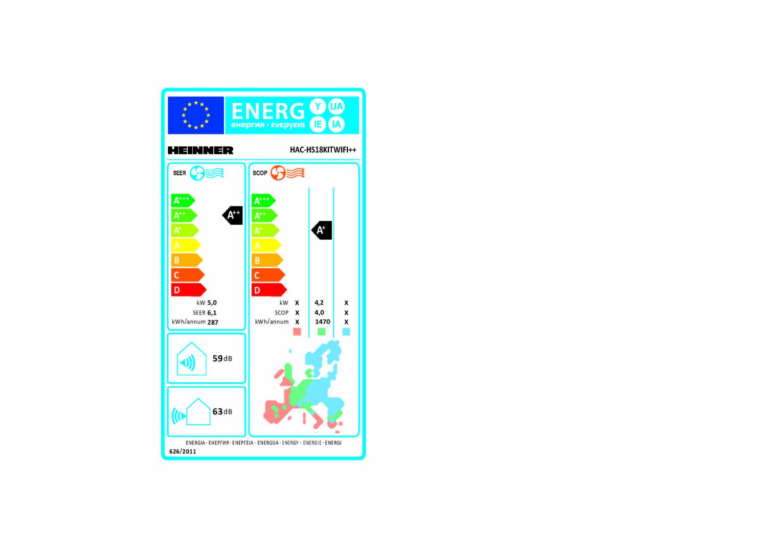 AER CONDITIONAT HEINNER HAC-HS18KITWIFI+