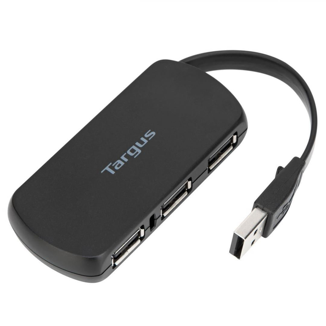 Hub Targus 4 xUSB 2.0, negru (Hub USB Targus ACH114EU)