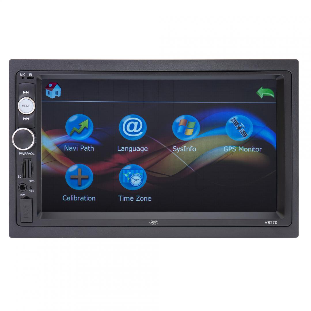 Pni 2din 7" Navi Media Player Auto V8270 (Navigatie multimedia Pni V8270 2 din cu GPS MP5)