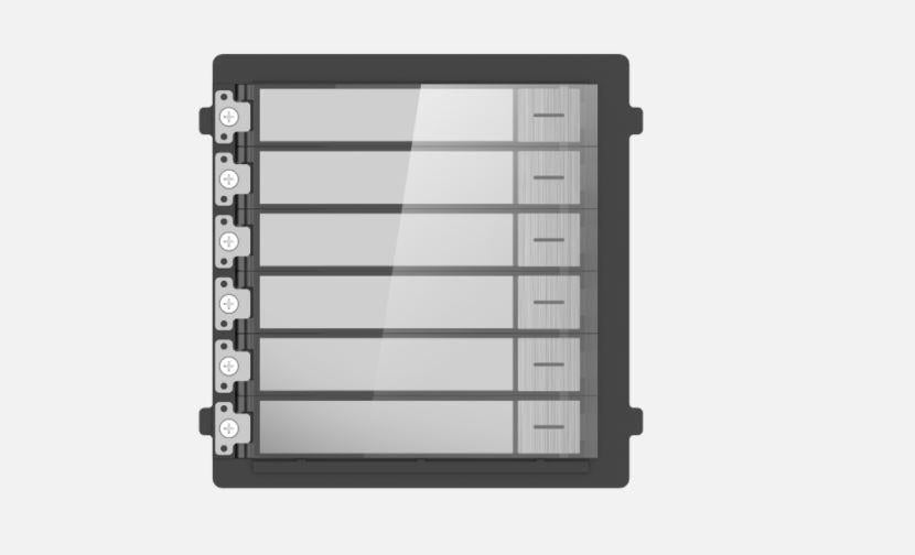 Hikvision MODUL DE EXTENSIE CU 6 BUTOANE APELARE
