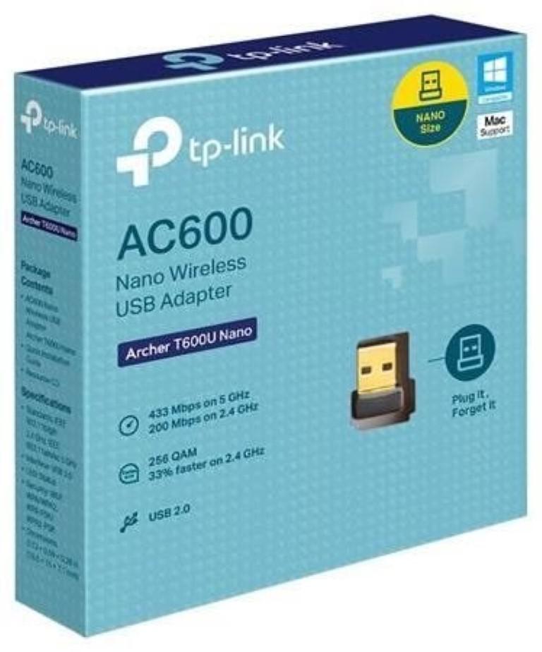 Tpl Adapt USB AC600 DUAL-BAND Nano (Adaptor wireless TP-Link T600U Nano)