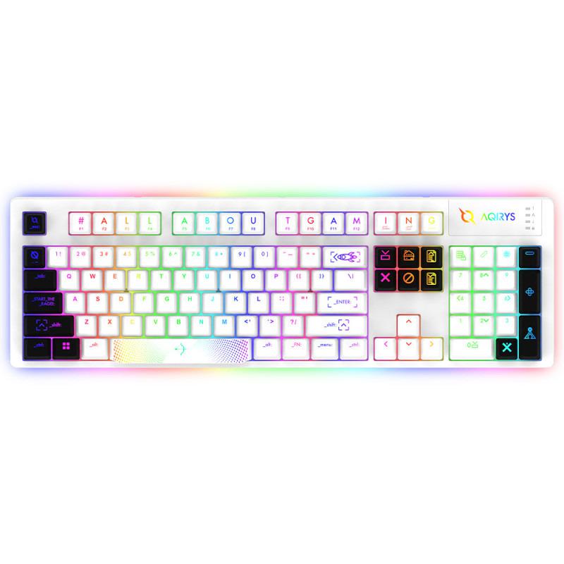 Tastatura mecanica Aqrys Aludra, alb (Tastatura Mecanica Gaming Aqirys Aludra)