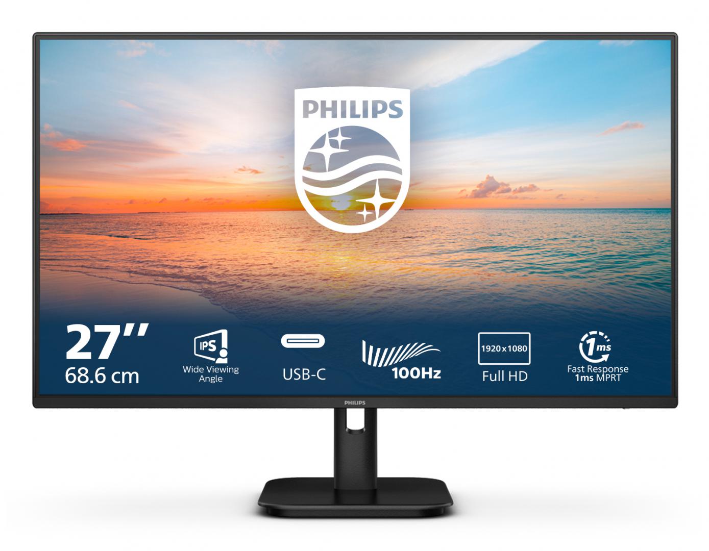 Monitor Philips 27" 27E1N1300A/00 (Monitor Consumer Philips 27E1N1300A/00)