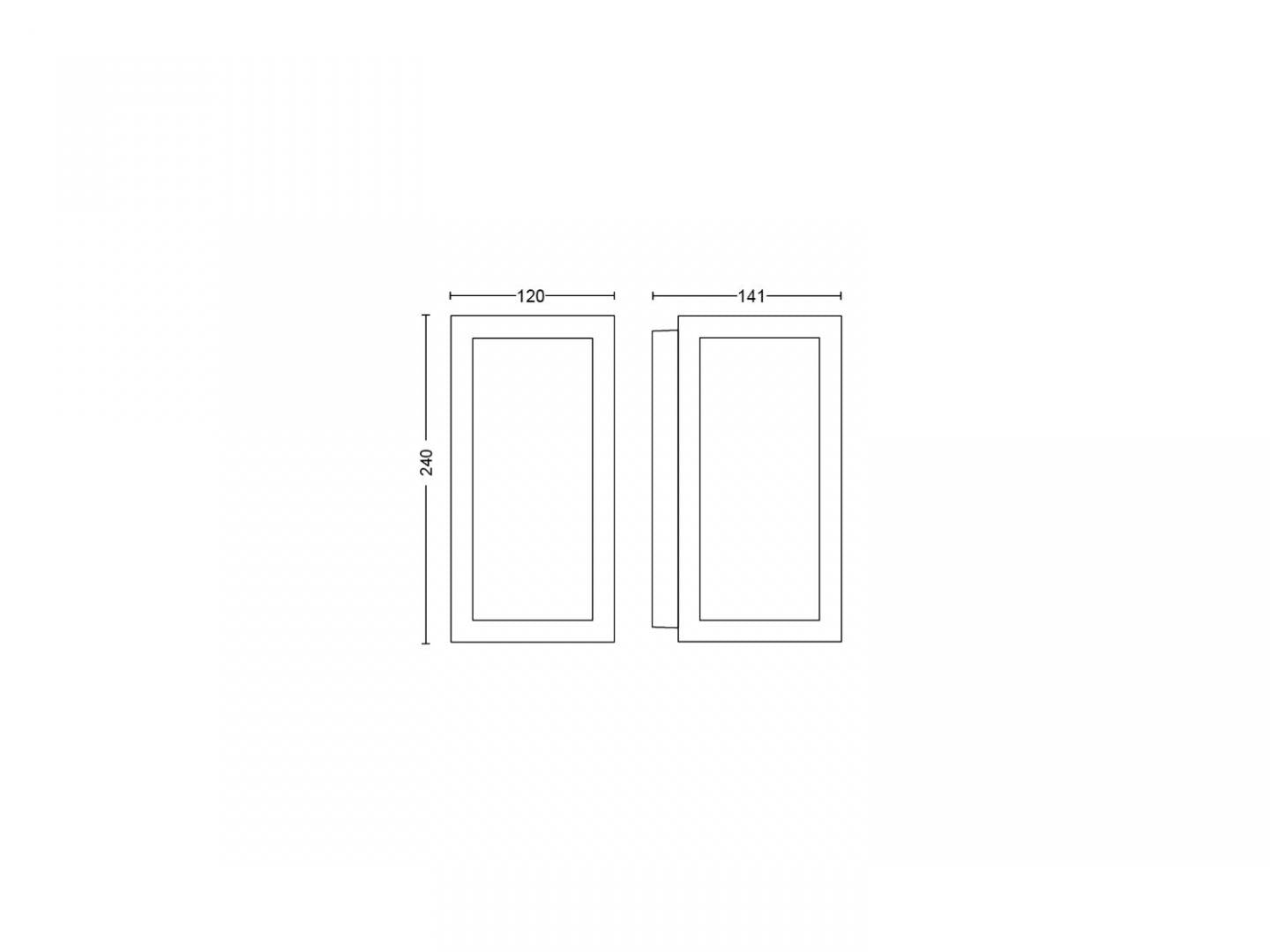 Impress Hue Waca EU Wall Lantern Black 2 (Aplica LED RGB pentru exterior Philips Hue Impress)