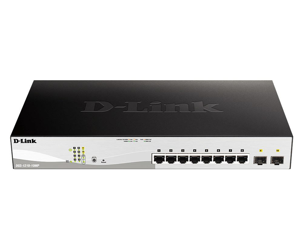 D-LINK SW 8P-GB POE+ 2SFP MNG POE
