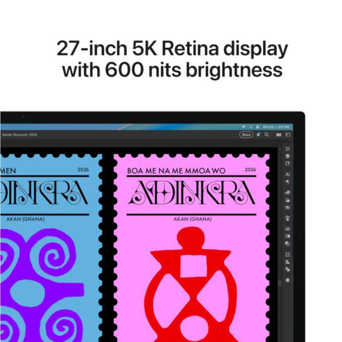 Apple Studio Display - 27" Retina 5K - Standard Glass with Tilt and Height - Adjustable Stand