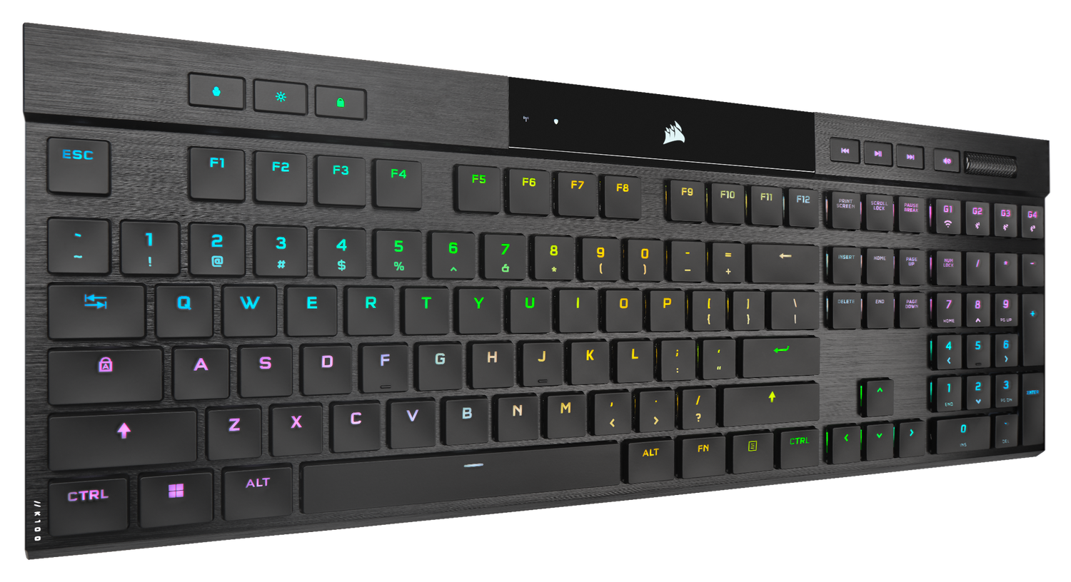 CORSAIR K100 AIR WIRELESS RGB ULTRA-THIN MECHANICAL, negru  Full Key (NKRO) with 100% Anti-Ghosting Supported in iCUE Profiles up to 50 Wired Connectivity USB 3.0 or 3.1 Type-A Key Switches CHERRY MX ULTRA LP TACTILE Autonomie baterie de pana la 50 de ore
