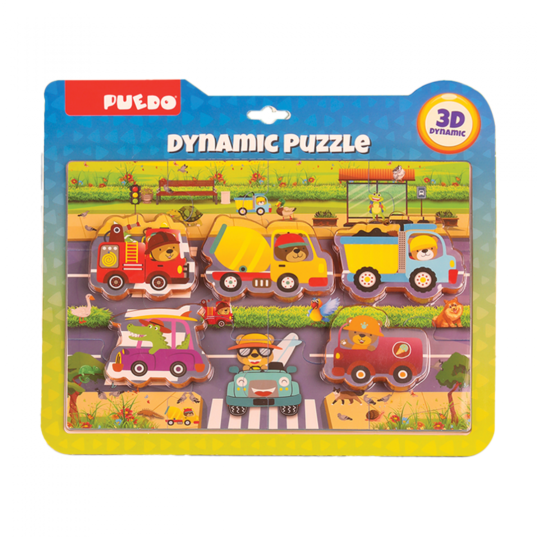 Puedo Toys PUZZLE TRAFIC, 17 PIESE