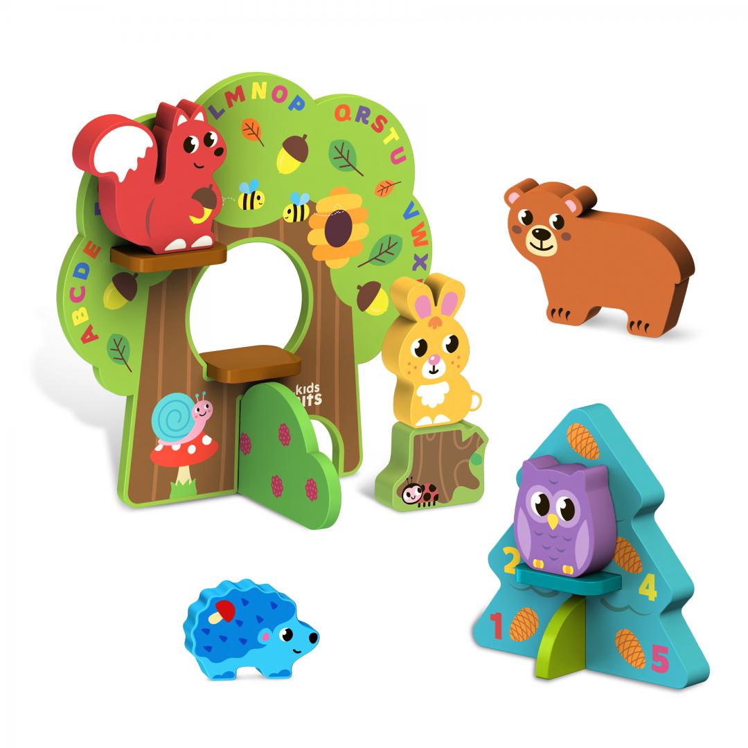 Kids Hits SET ANIMALE IN PADURE, JUCARIE LEMN