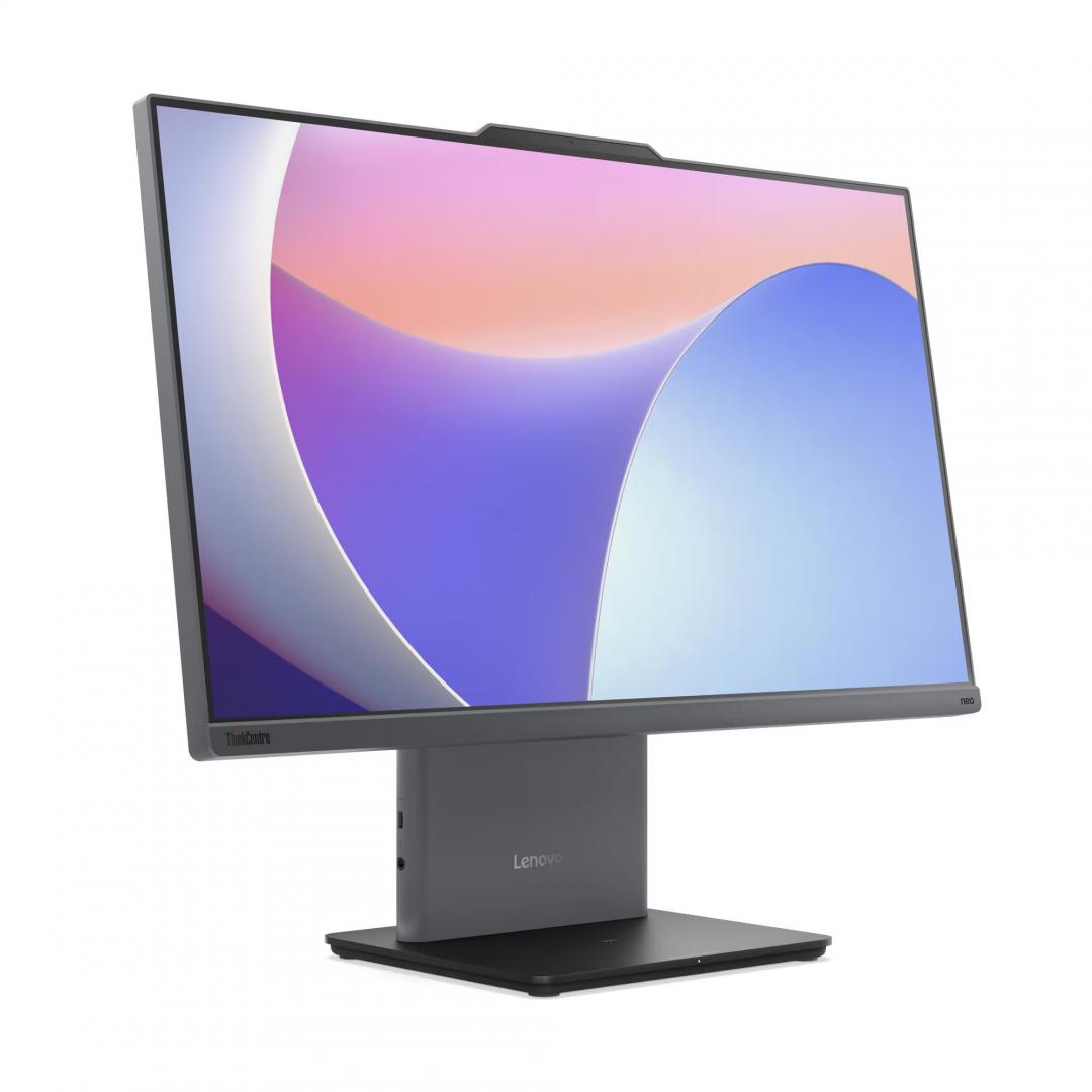 All-in-One Business Lenovo ThinkCentre neo 50a 27 Gen 5 AIO cu procesor Intel Core 7 240H pana la 5.2GHz, 27 inch, Full HD, 32GB DDR5, Intel Graphics, FreeDos, Grey, 3 ani garantie