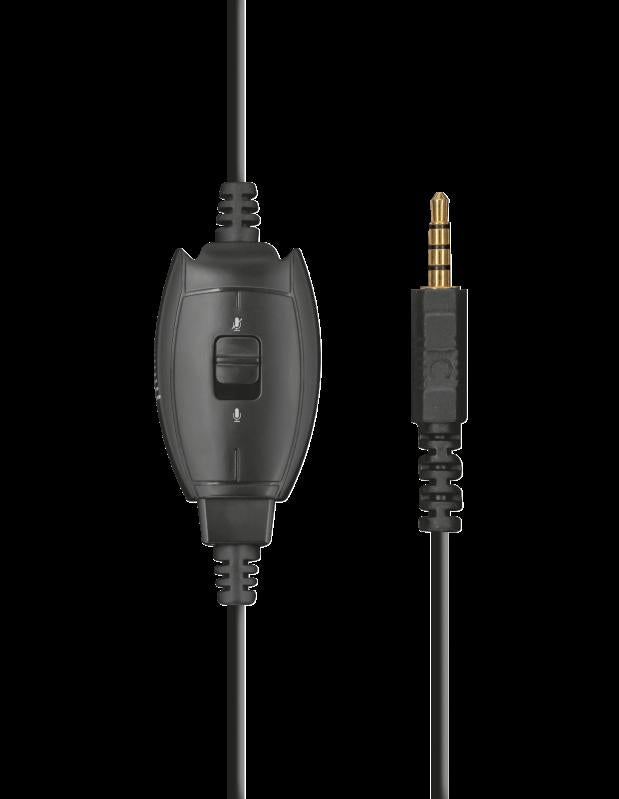 Casti cu microfon Trust GXT 404B Rana Gaming PS4, negru