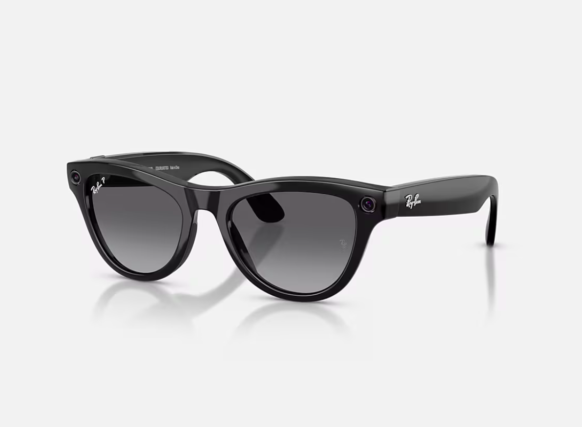RayBan Meta Skyler SBk/Grph Gen2 (RayBan Meta Skyler High Bridge Fit - Shinny Black - Graphite Gen2)
