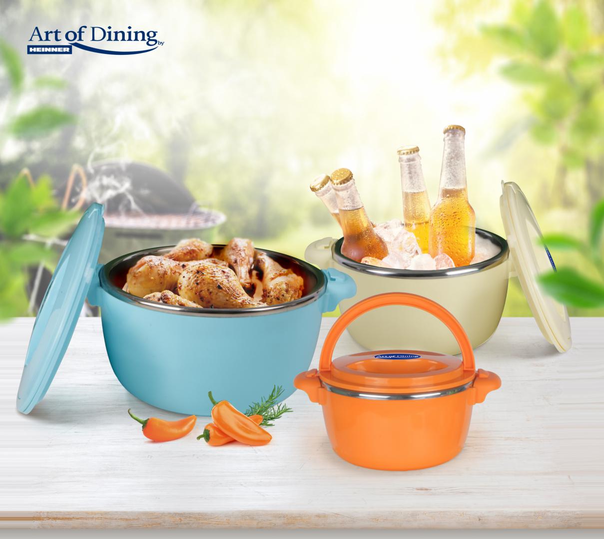 Set 3 Caserole Termice 2+4+6L,BELLY Blue (set 3 Caserole Termice 2+4+6L)