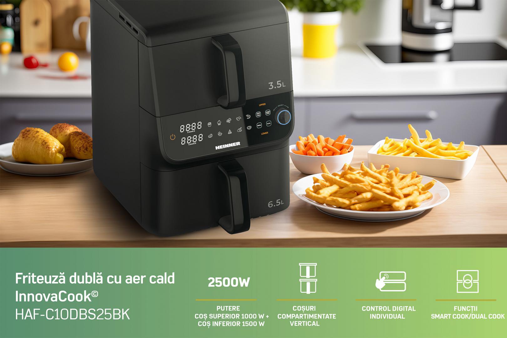 FRITEUZA DUBLA HEINNER HAF-C10DBS25BK