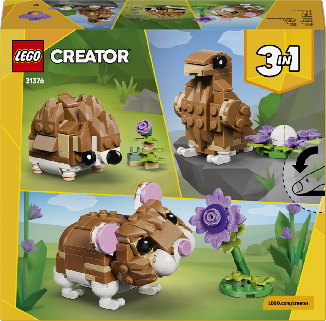 Hamster Adorabil cu O Floare  LEGO31376