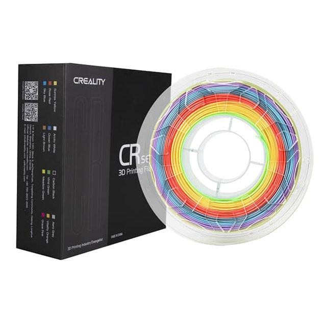CREALITY CR PLA 3D Printer Filament, Rainbow, 1KG, Printing temperature: 190-220, Filament diameter: 1.75mm, Tensile strength