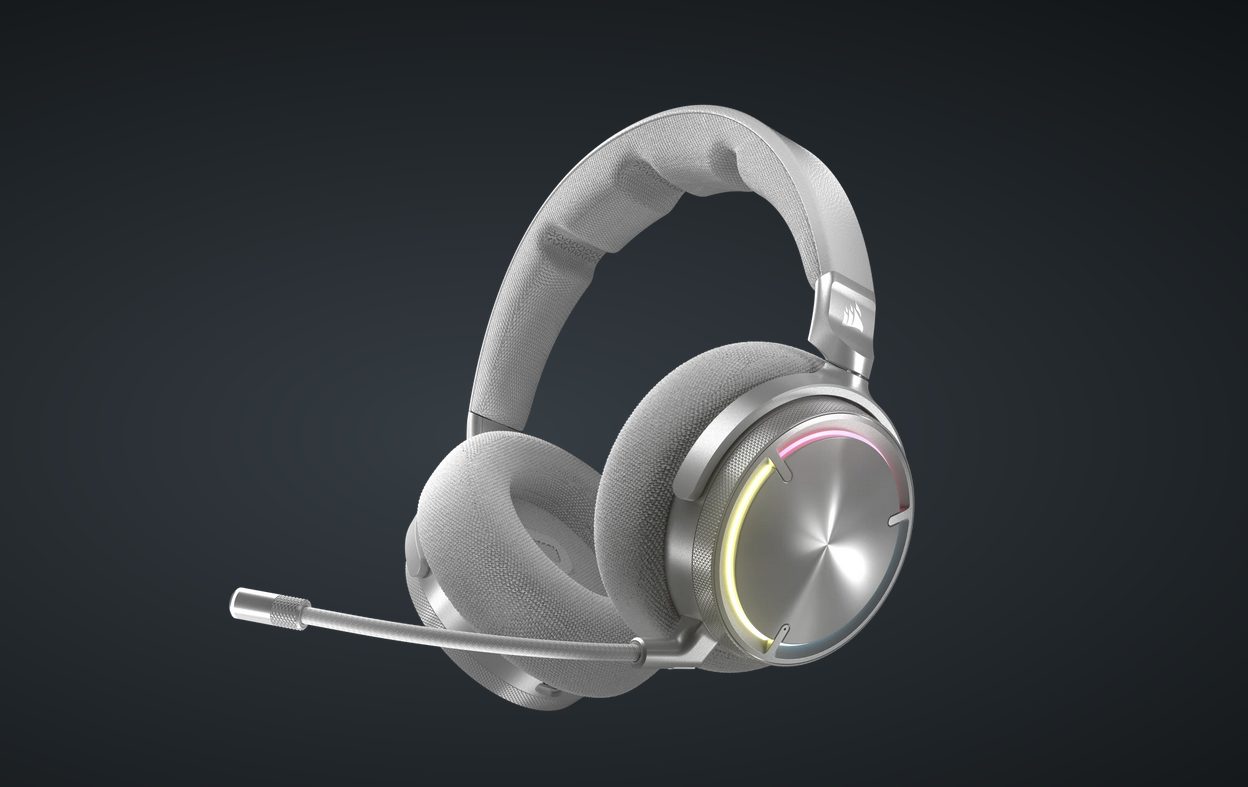 Corsair Casti Gaming CR VIRTUOSO MAX WIR SILVER