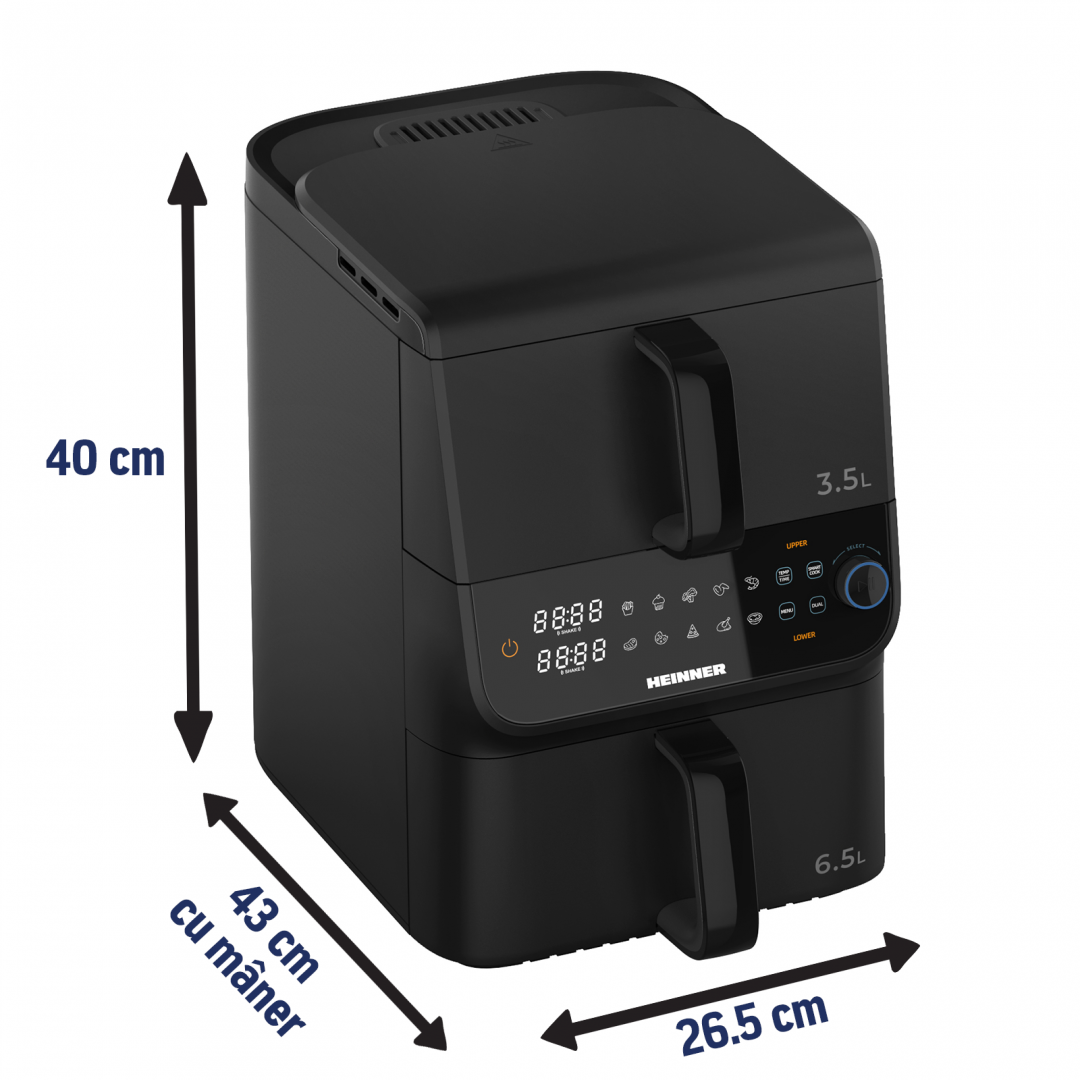FRITEUZA DUBLA HEINNER HAF-C10DBS25BK