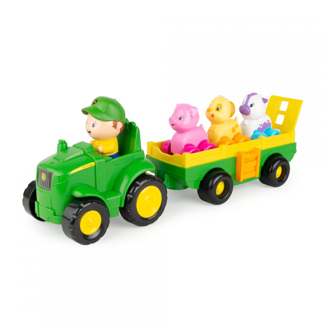 Tomy TRACTORAS CU REMORCA,ANIMALUTE SI SUNETE
