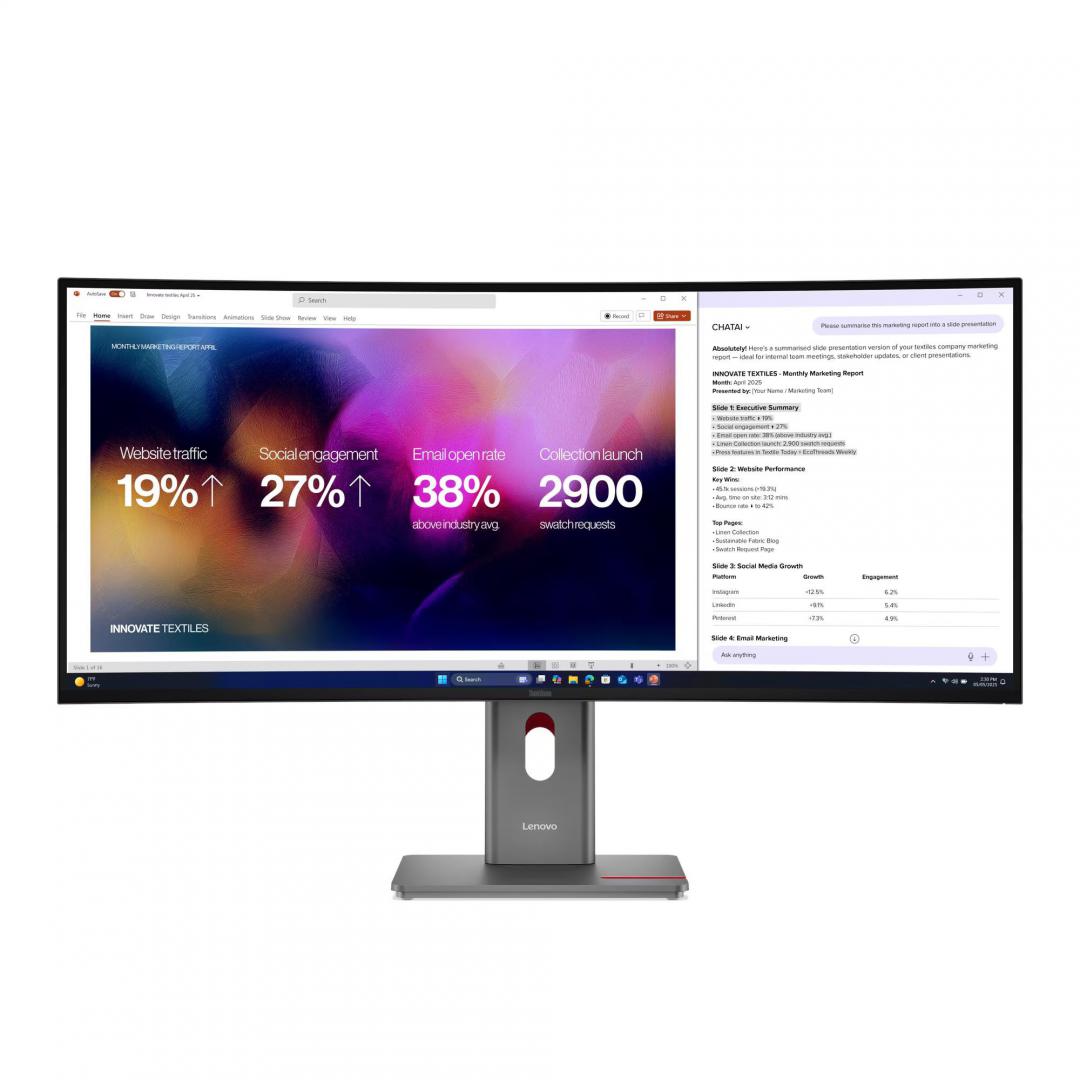 Lenovo ThinkVision P40WD-40 39.7" WUHD IPS 3Y