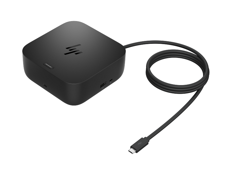 HP USB-C Dock G6 100W, Porturi: 2x USB Type-C (data & 15W USB Power Delivery)/ 1x USB Type-A 10Gbs/ 2x USB Type-A 5Gbs/ 2x DisplayPort 1.4/ 1x RJ-45/ 1x HDMI 2.1, Dimensiuni: 12.1 x 12.1 x 5.1 cm, Greutate: 0.68Kg, 3yw