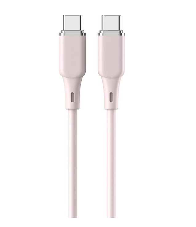 Cablu Lemontti Fast Charge 1.2m, 60W roz