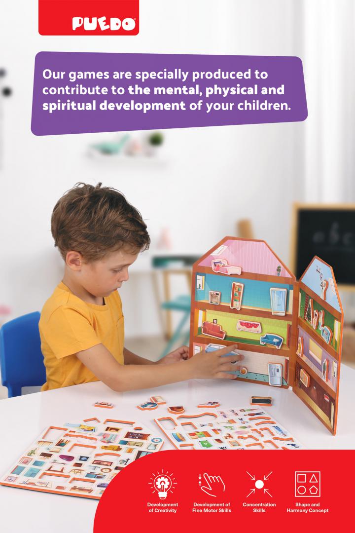 Puedo Toys JOC MAGNETIC-CONSTRUIESTE-TI CASA