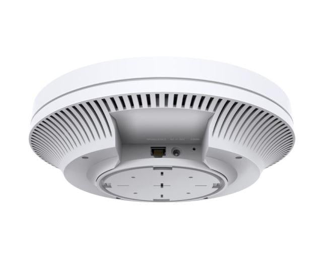 "AX5400 Ceiling Mount Dual-Band Wi-Fi 6 Access Point PORT: 1×2.5 Gigabit RJ45 Port SPEED:574Mbps at  2.4 GHz + 4804 Mbps at 5 GHz FEATURE: 802.3at POE and 12V DC, 6×Internal Antennas, MU-MIMO, 160MHz Supported, Seamless Roaming, Band Steering, Beamforming
