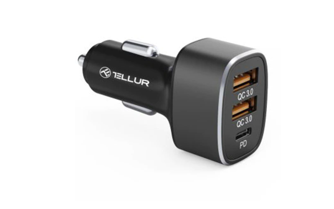 Incarcator auto Tellur 2x USB a, 56W (Incarcator auto Tellur FCC9 2x USB Type a QuickCharge 3.0)