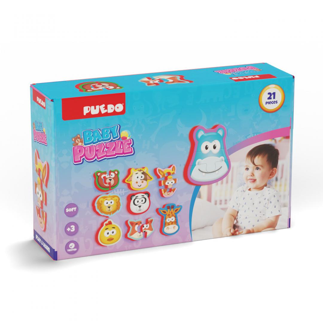 Puedo Toys PUZZLE BABY DIN SPUMA, 21 PIESE