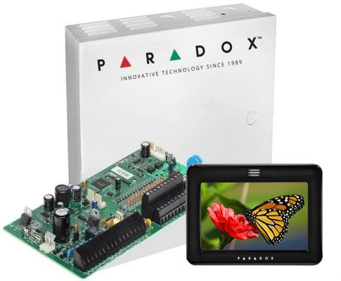 Centrala PD SP7000+ Cutie cu Traf+ TM50 (Centrala Paradox SP7000; 16 intrări de zonă sau 32 cu Atz)