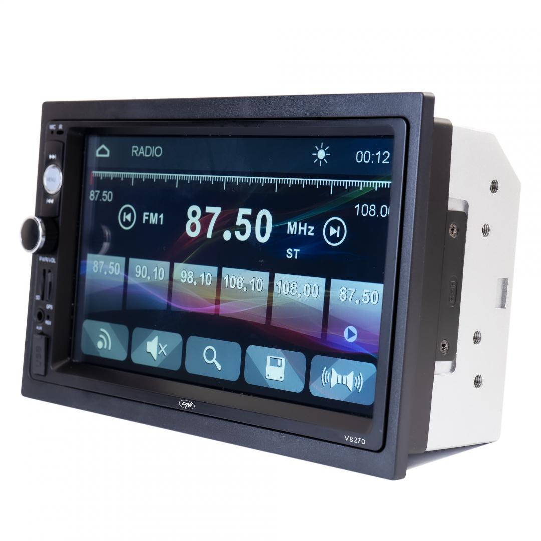 Pni 2din 7" Navi Media Player Auto V8270 (Navigatie multimedia Pni V8270 2 din cu GPS MP5)