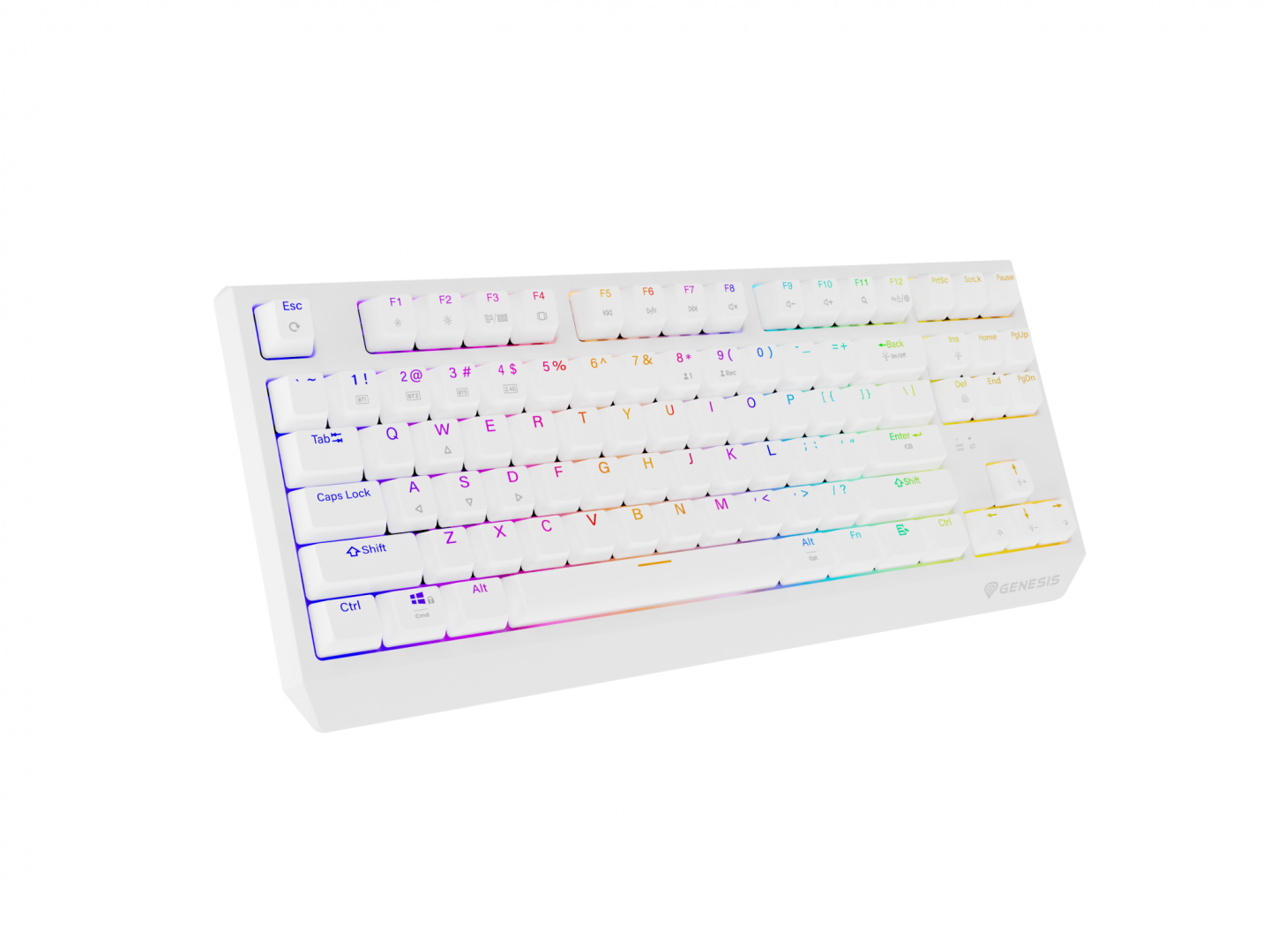 Tastatura WS Genesis Thor 230 TKL R alb