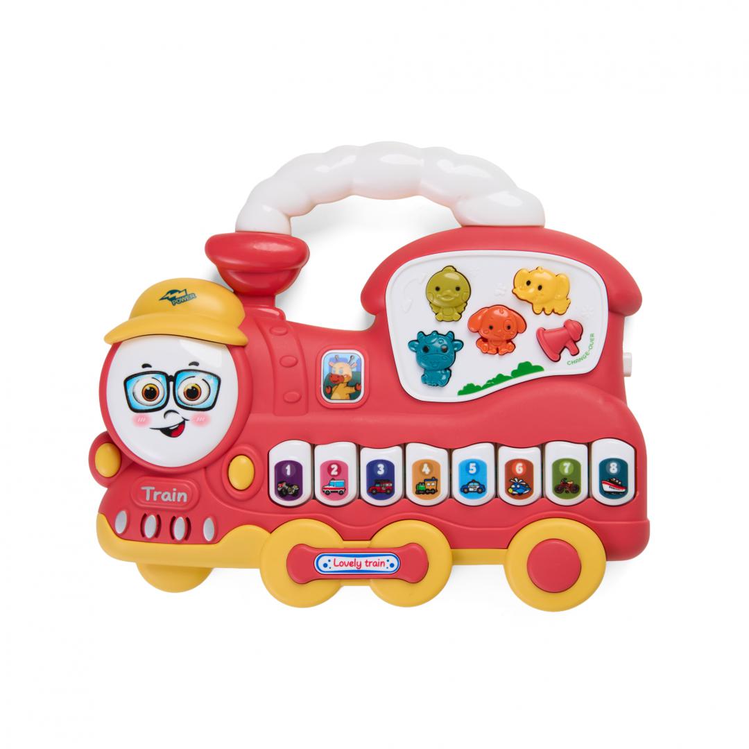 MomKi JUCARIE TRENULET CU LUMINI SI SUNETE