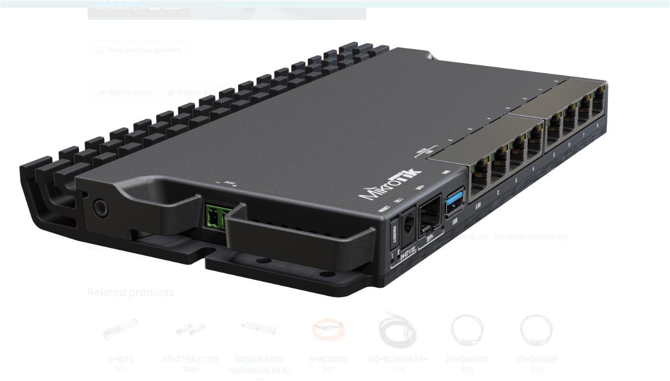 Mikrotik 7GB 1 2.5G 1 Sfp+ Router in (mikrotik)