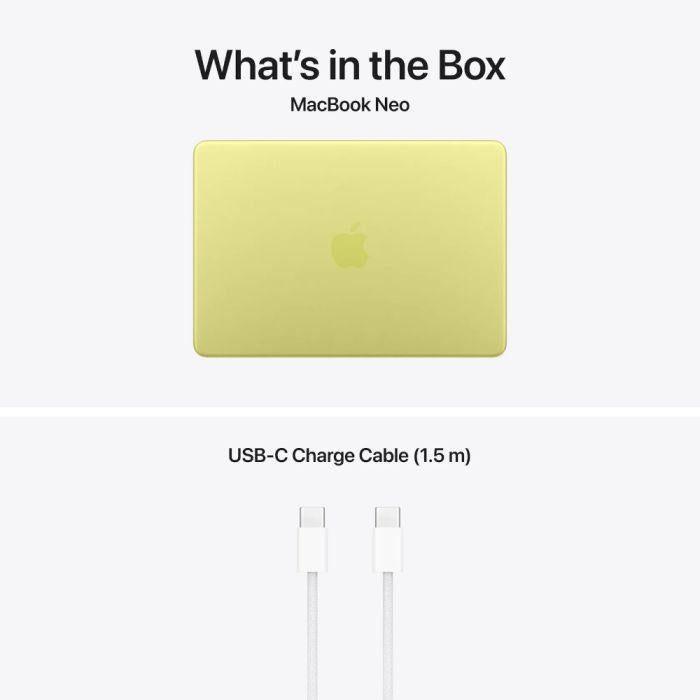 MacBook Neo 13" Retina/Apple A18 Pro (CPU 6-core, GPU 5-core, NeuralEngine16-core)/8GB/256GB - Citrus - INT KB (No Adapter) - 2026